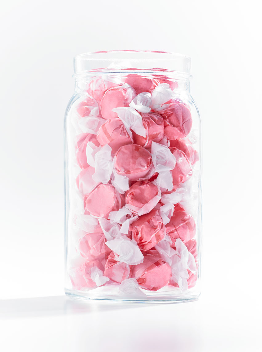 Product Photography Still Life Candy Jar Pink Shot in Studio Denver