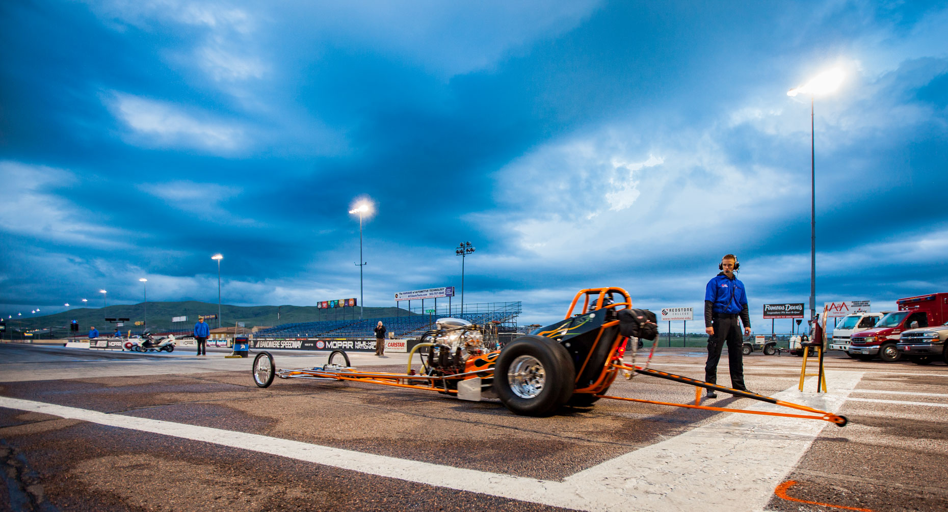 12 Location Photography Bandimere Speedway Denver Colorado Motorcyle NHRA Dragtrack Dragstrip Lineup