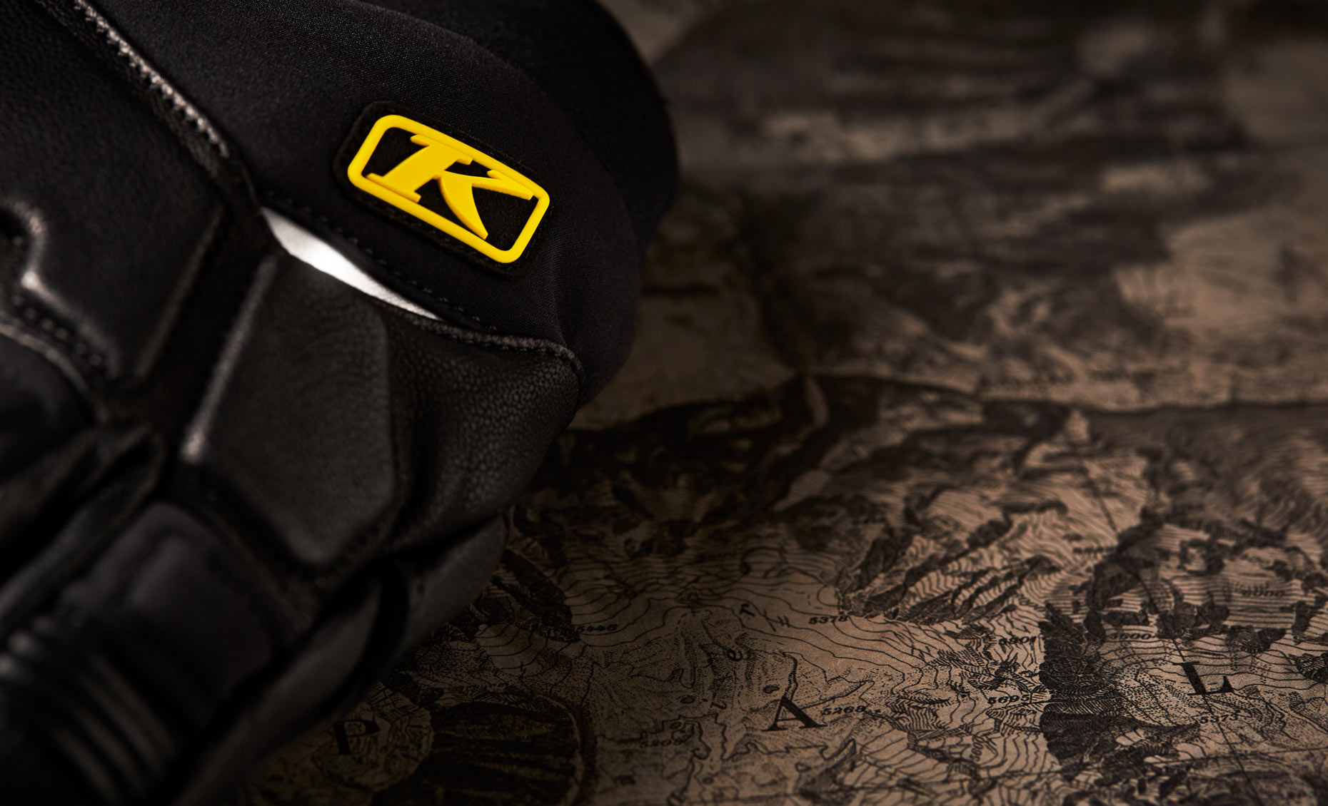 Product Photography Gear KLIM Adventure Riding Motorcycle Windstop Gloves Logo Denver