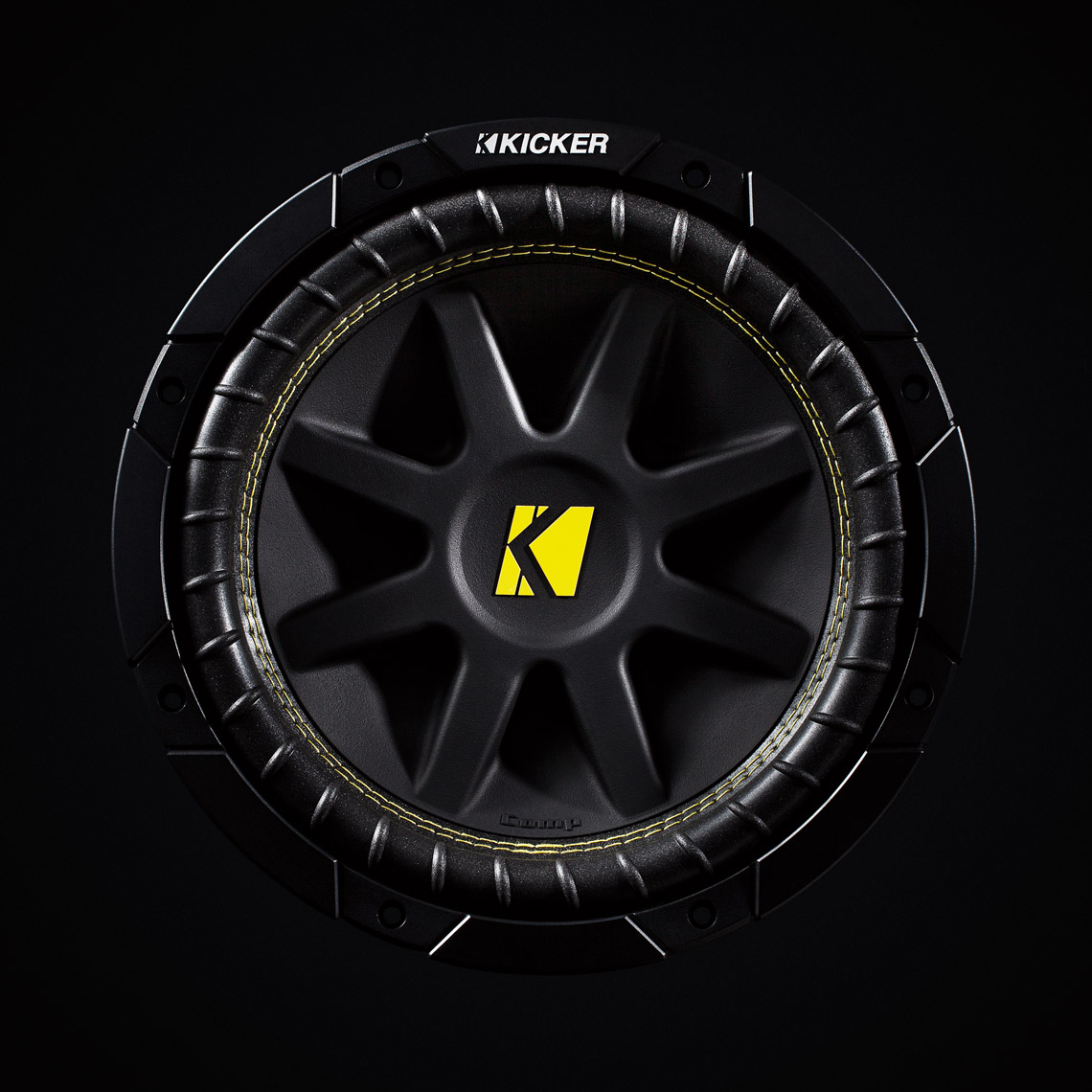 Product Photography Gadgets Kicker Subwoofer Detail Beauty Shot for Car Audio Denver