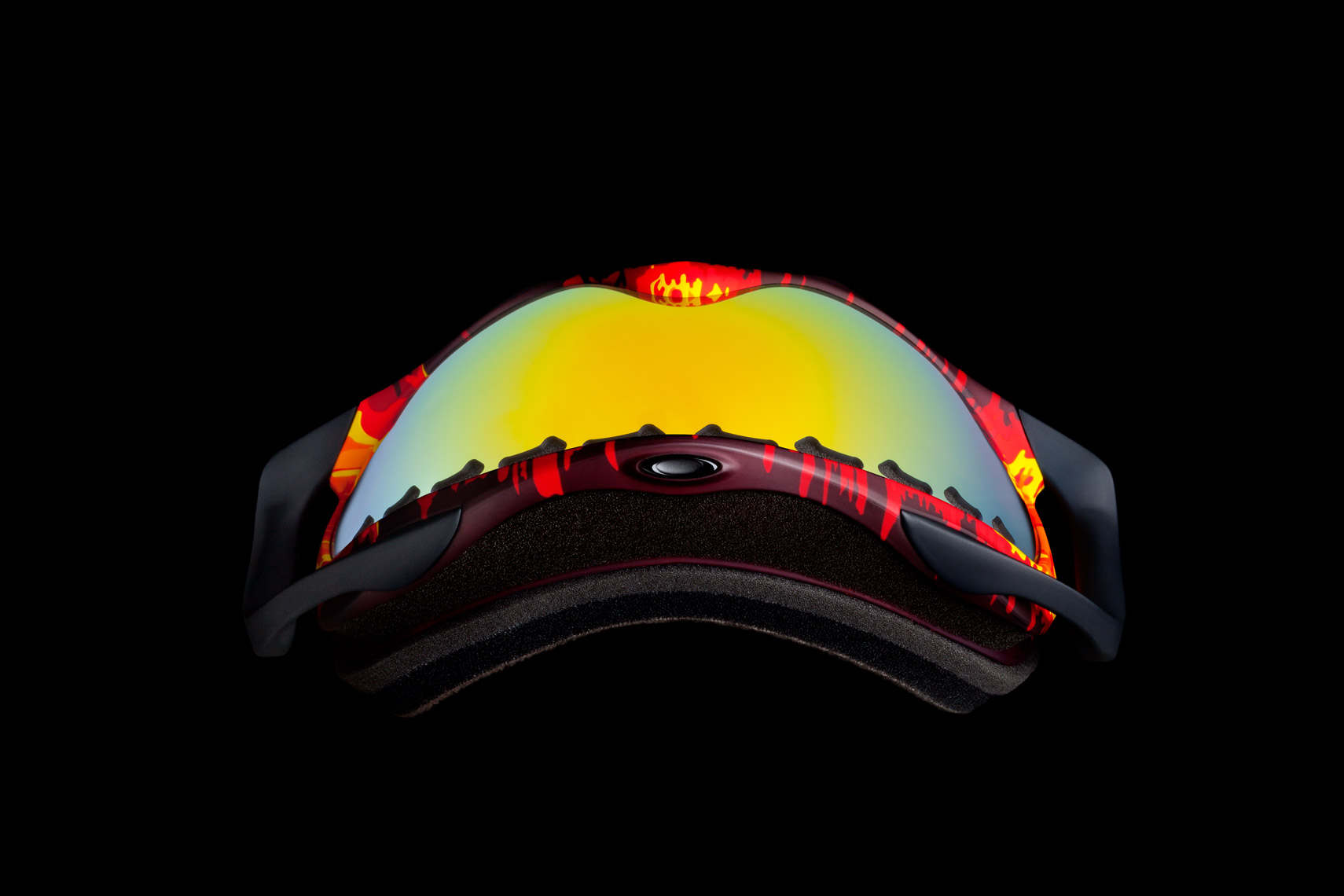 Product Photography Gear Oakley Flightdeck Snow Goggles Winter Sport Melting Red Yellow Orange Beauty Lens Denver