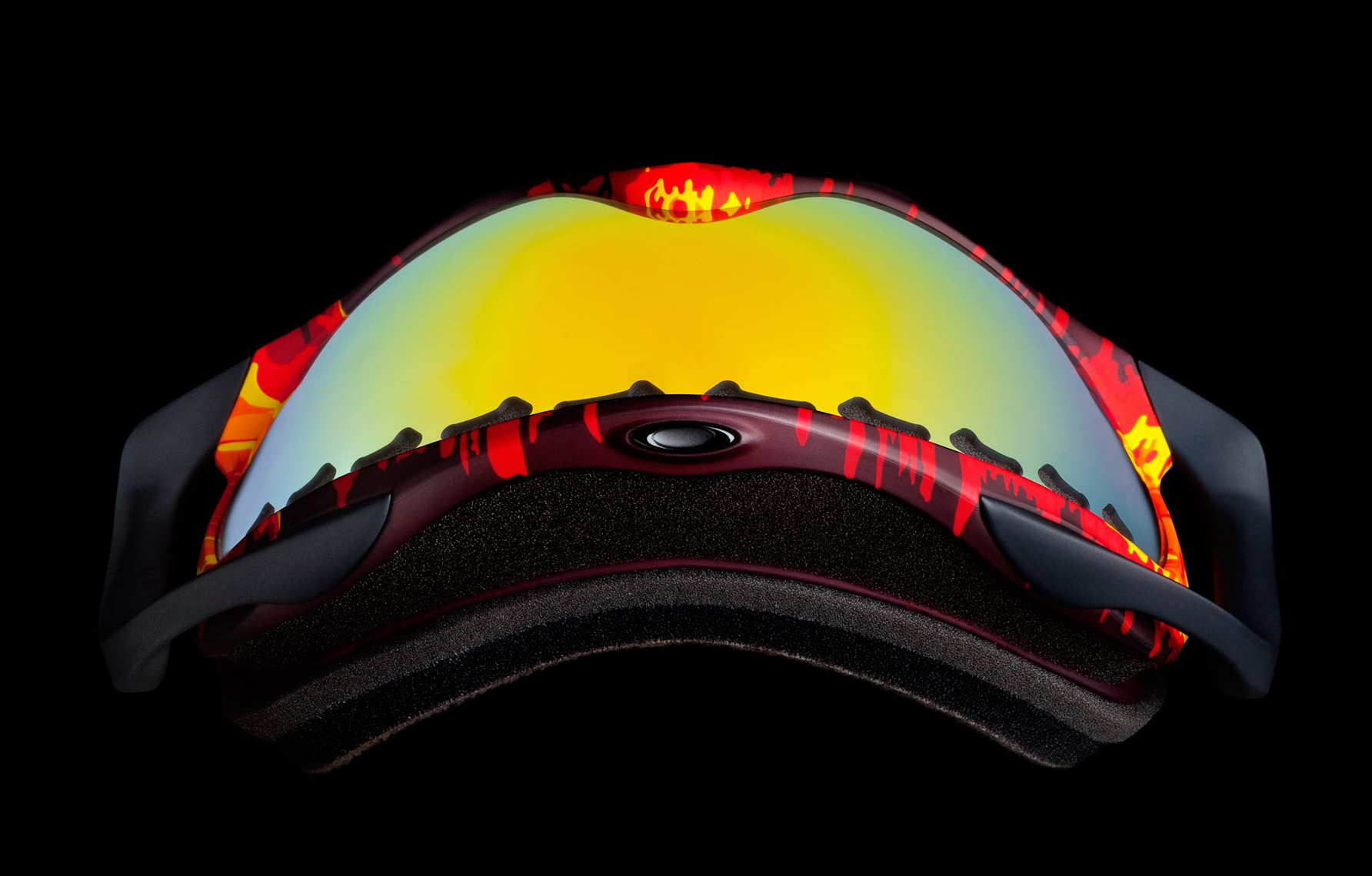 Product Photography Gear Oakley Flightdeck Snow Goggles Winter Sport Melting Red Yellow Orange Beauty Lens Denver