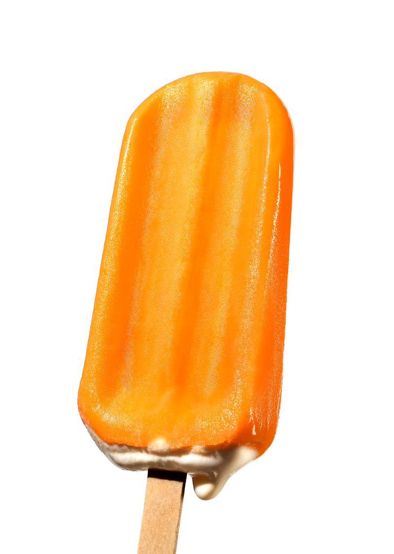 Product Photography Still Life Popsicle Orangesicle Fun Dripping and Melting Denver
