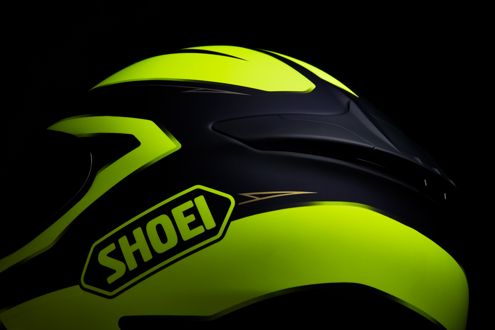 Product Photography Gear Shoei Road Racing Street Helmet Detail Saftey Yellow Green Denver