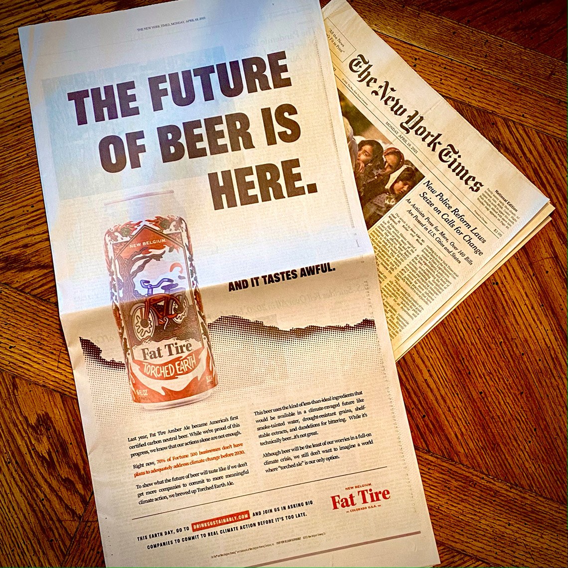 New Work New Belgium Fat Tire Torched Earth New York Times Denver Colorado