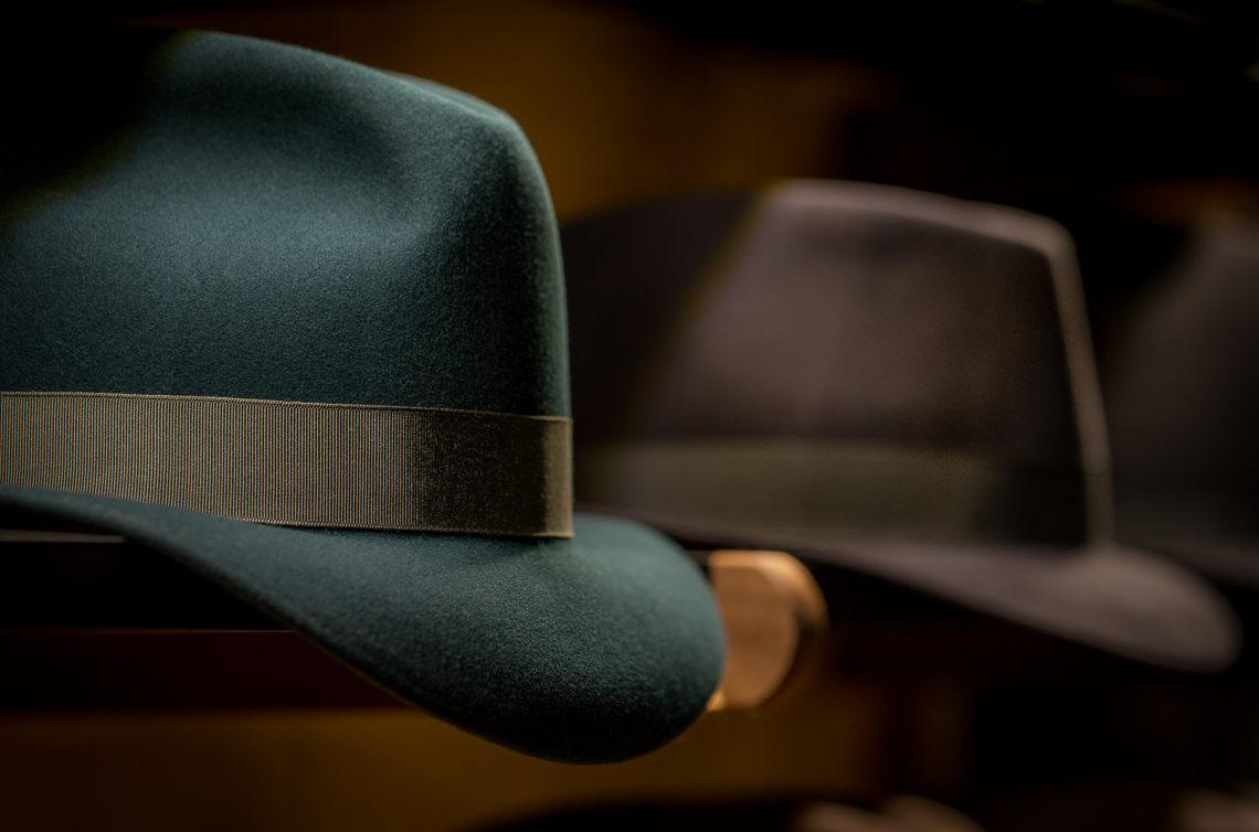 07 Optimo Hats Chicago Fedora Graham Thompson Best Hats Made Monadnock Green Fedora